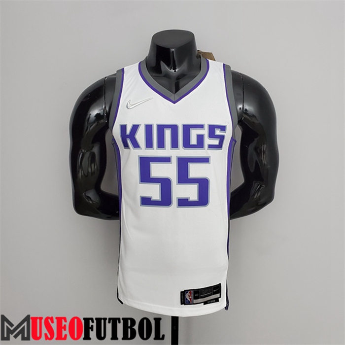 Camiseta Sacramento Kings (Williams #55) Blanco 75 Aniversario