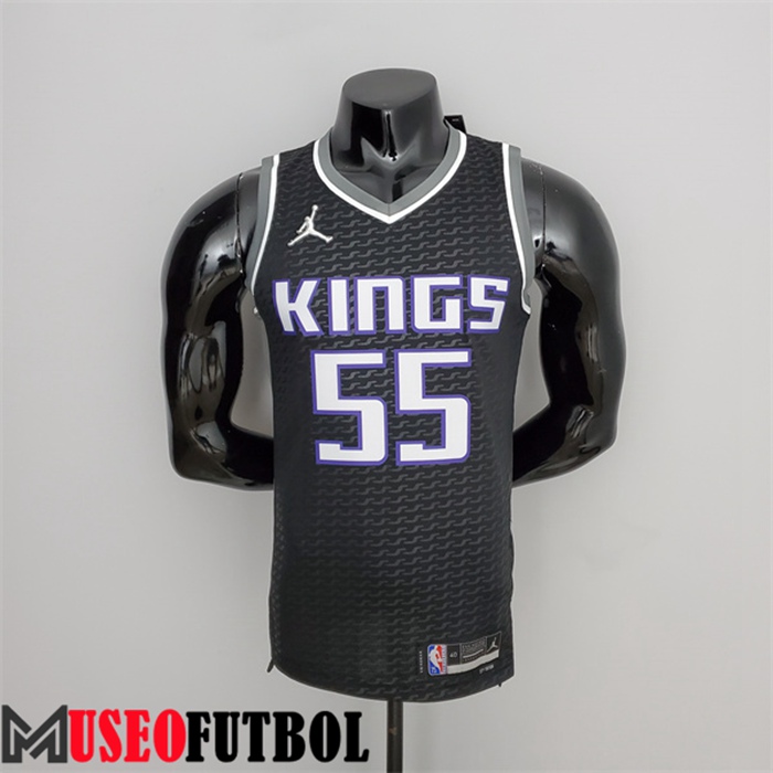 Camiseta Sacramento Kings (Williams #55) Negro 75 Aniversario Jordan