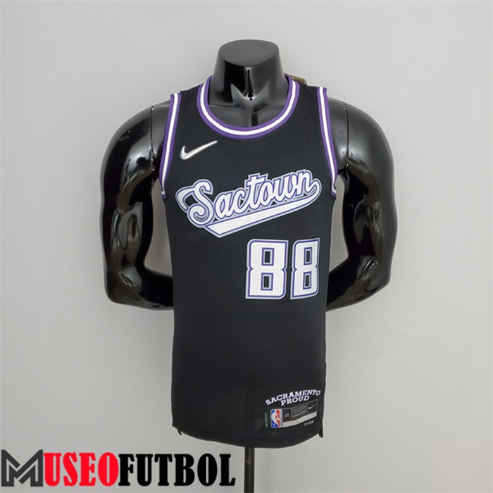 Camiseta Sacramento Kings (Queta #88) 2022 Season Negro City Edition