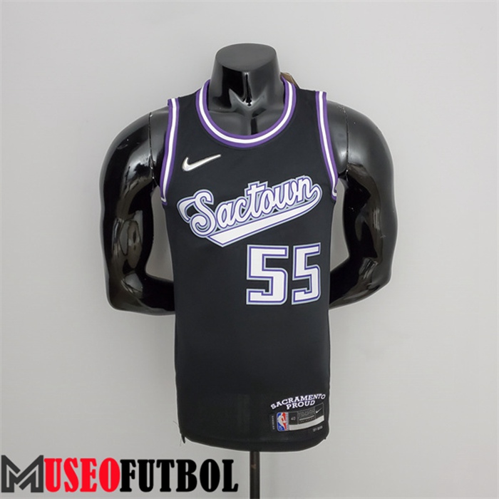 Camiseta Sacramento Kings (Williams #55) 2022 Season Negro City Edition