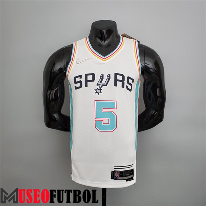 Camiseta San Antonio Spurs (Murray #5) 2022 Season Blanco City Edition