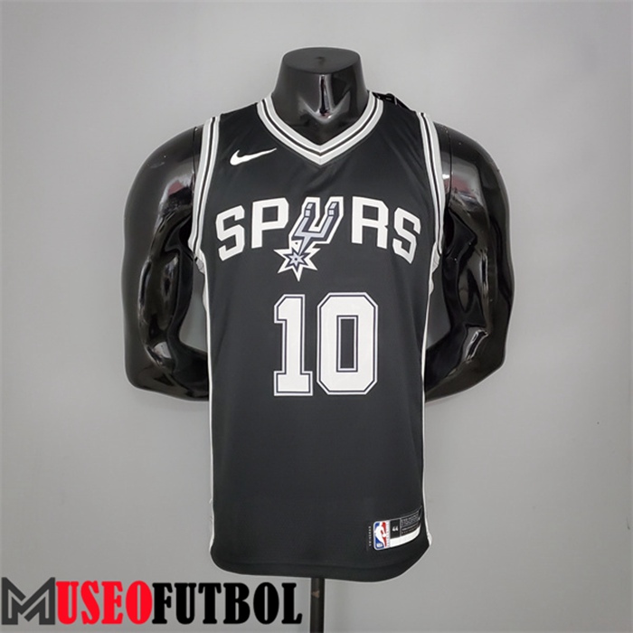 Camiseta San Antonio Spurs (DeRozan #10) Negro