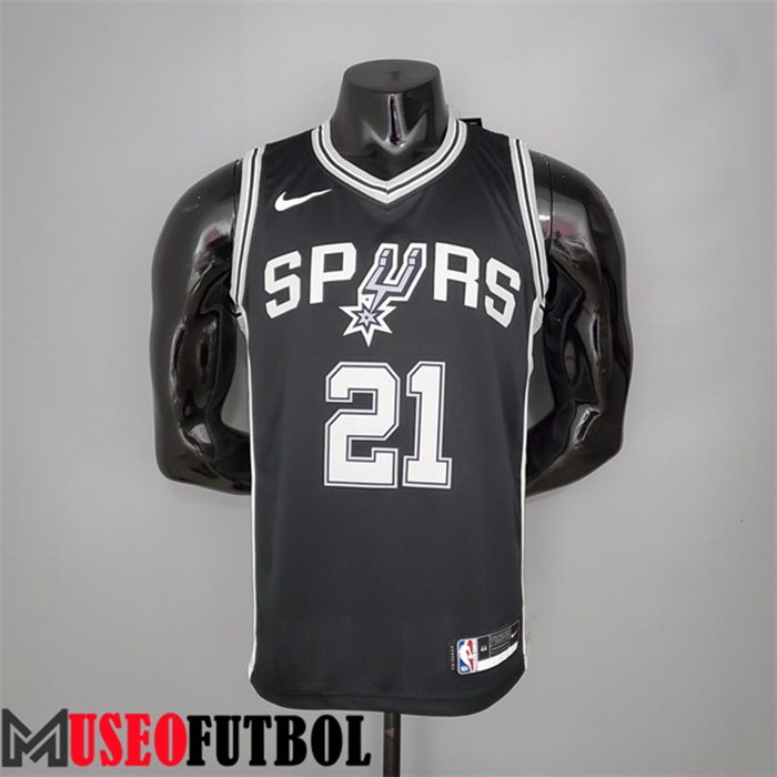 Camiseta San Antonio Spurs (Duncan #21) Negro