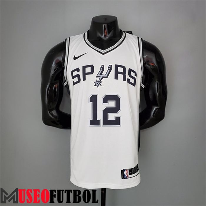 Camiseta San Antonio Spurs (Aldridge #12) Blanco