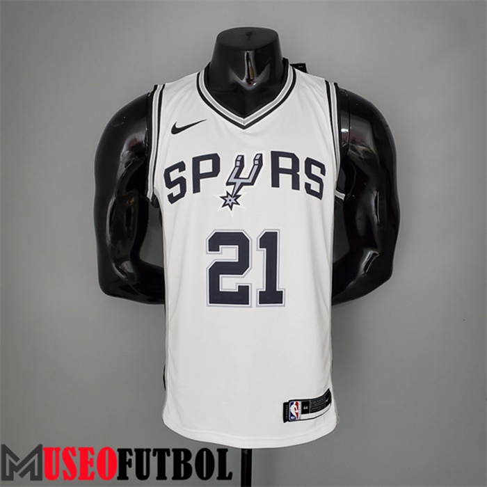 Camiseta San Antonio Spurs (Duncan #21) Blanco