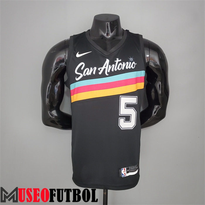 Camiseta San Antonio Spurs (Murray #5) Negro City Edition