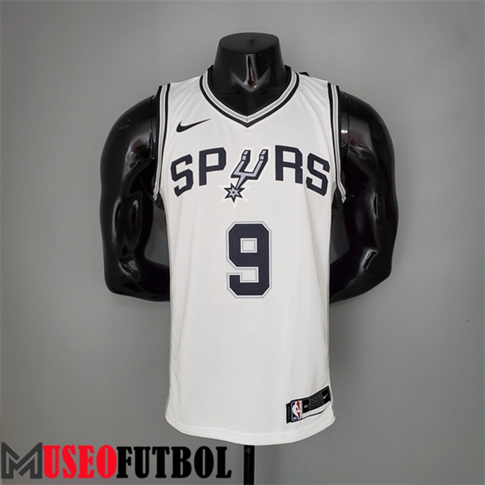 Camiseta San Antonio Spurs (Parker #9) Blanco