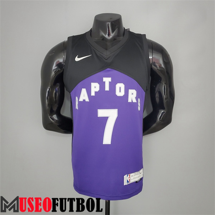 Camiseta Toronto Raptors (Lowry #7) 2021 Púrpura/Negro Bonus Edition