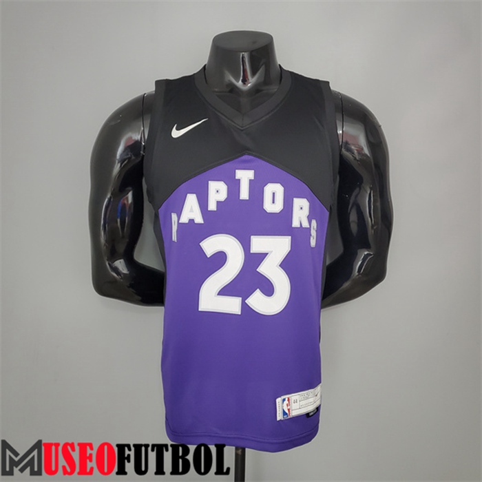 Camiseta Toronto Raptors (Vanvleet #23) 2021 Púrpura/Negro Bonus Edition