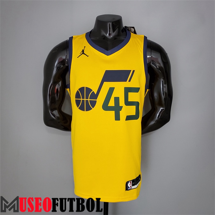 Camiseta Utah Jazz (Mithcell #45) 2021 Amarillo Jordan Theme