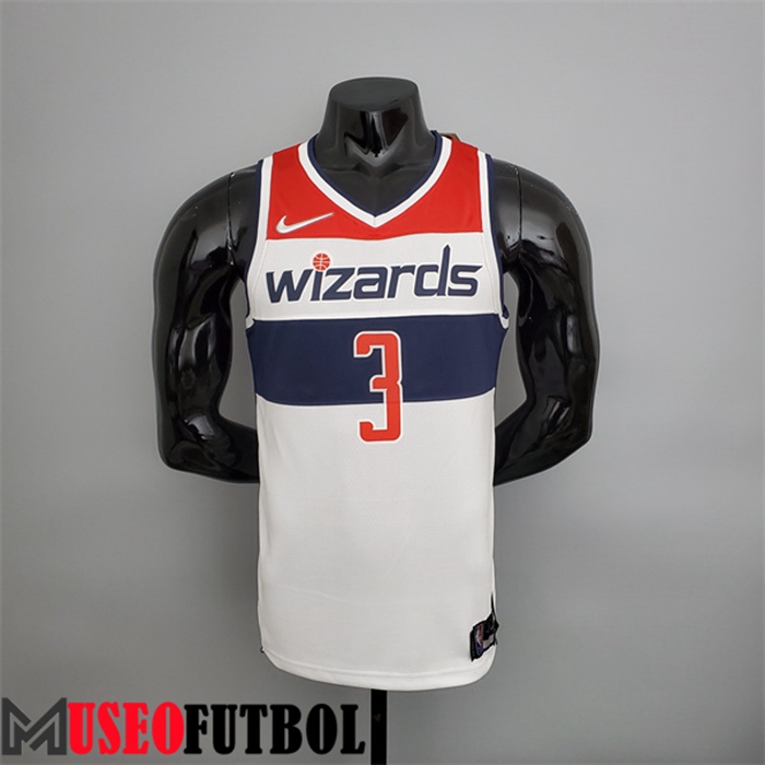 Camiseta Washington Wizards (Beal#3) Negro/Rojo/Blanco 75 Aniversario