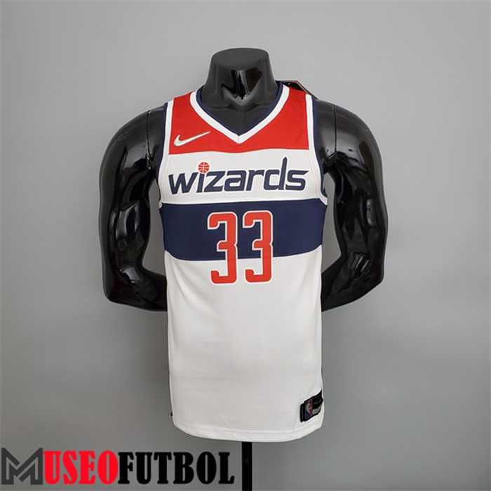 Camiseta Washington Wizards (Kuzma #33) Negro/Rojo/Blanco 75 Aniversario