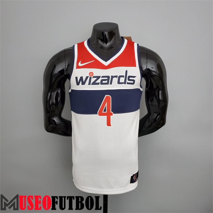 Camiseta Washington Wizards (Wesbrook #4) Negro/Rojo/Blanco 75 Aniversario