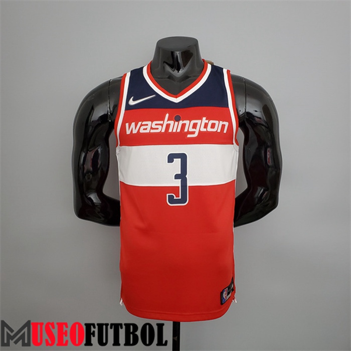 Camiseta Washington Wizards (Beal #3) Rojo/Blanco/Azul 75 Aniversario