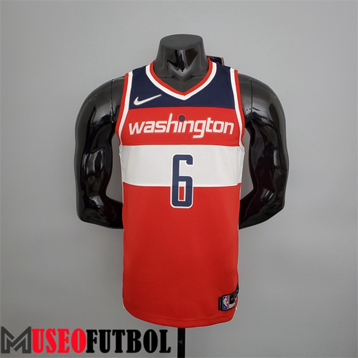 Camiseta Washington Wizards (Harrell #6) Rojo/Blanco/Azul 75 Aniversario