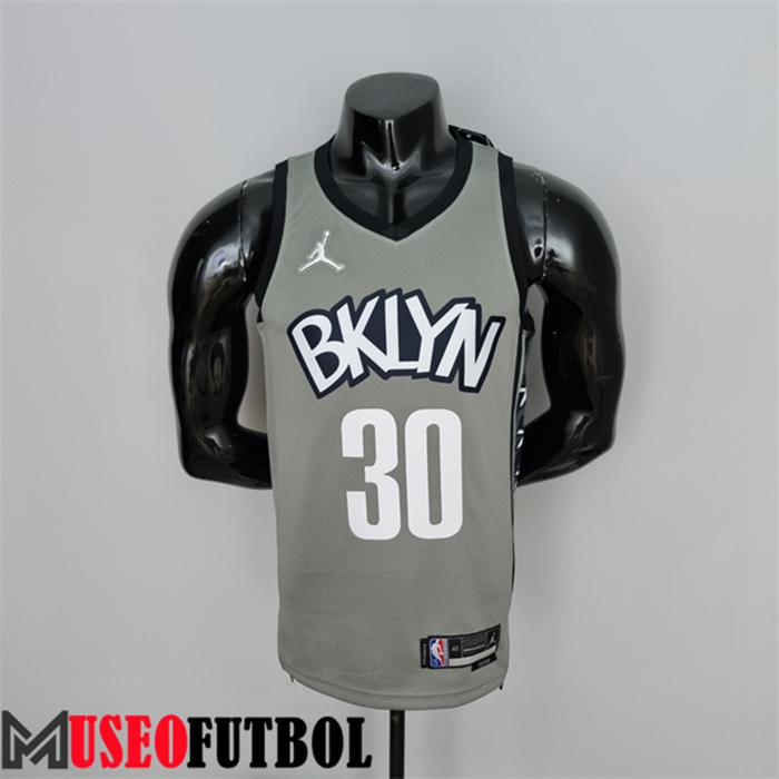 Camiseta Rooklyn Nets (Curry #30) Gris 75 Aniversario City Edition