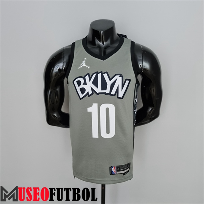 Camiseta Rooklyn Nets (Simmons #10) Gris 75 Aniversario City Edition