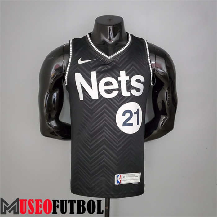 Camiseta Rooklyn Nets (Harden #13) 2021 Negro Bonus Edition