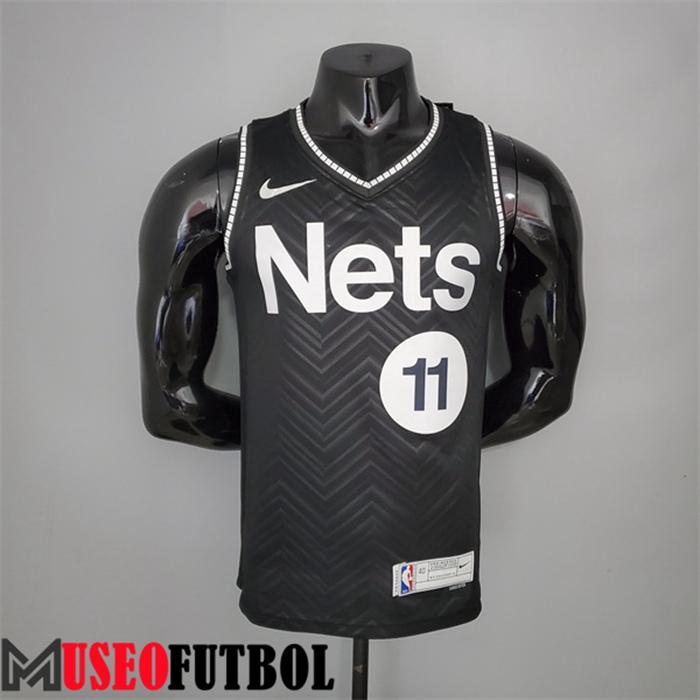 Camiseta Rooklyn Nets (Irving #11) 2021 Negro Bonus Edition