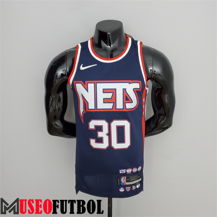 Camiseta Rooklyn Nets (Curry #3) Azul Royal 75 Aniversario City Edition