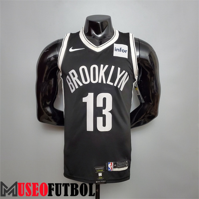 Camiseta Rooklyn Nets (Harden #13) Negro