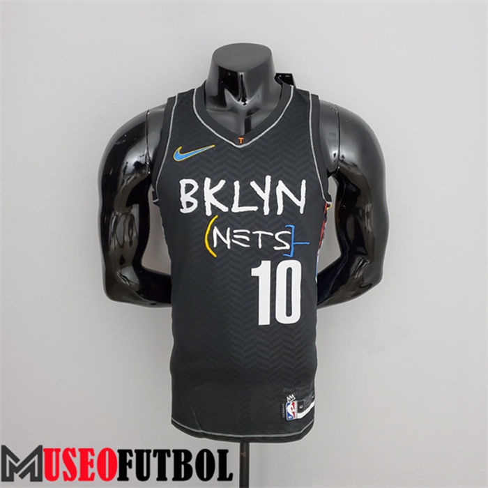 Camiseta Rooklyn Nets (Simmons #10) Negro City Edition