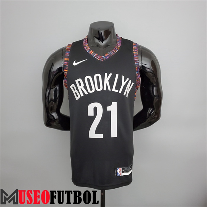 Camiseta Rooklyn Nets (Brooklyn #21) Negro City Version