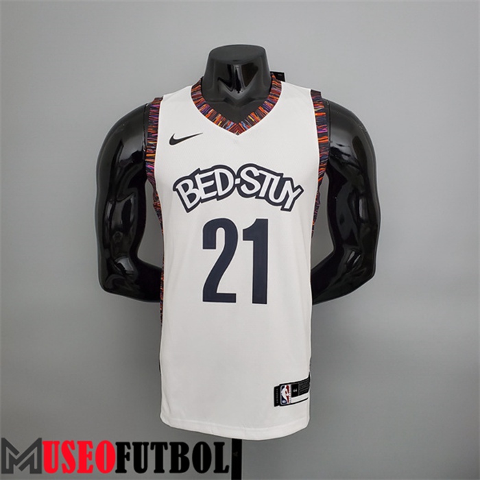 Camiseta Rooklyn Nets (Brooklyn #21) Blanco City Version