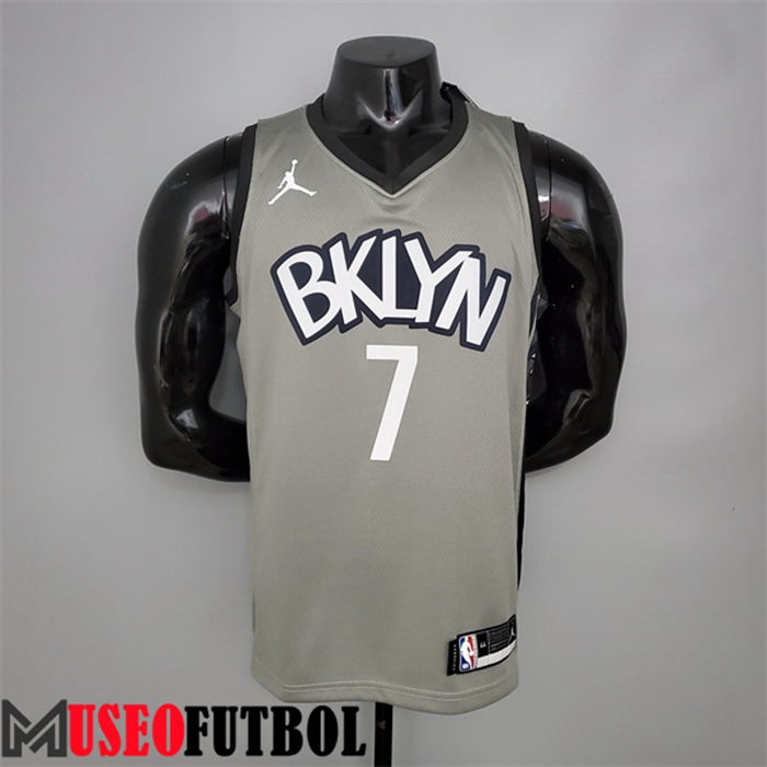 Camiseta Rooklyn Nets (Durant #7) Gris City Edition