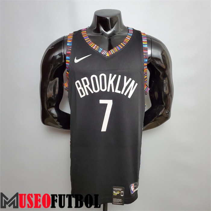 Camiseta Rooklyn Nets (Durant #7) Negro City Version