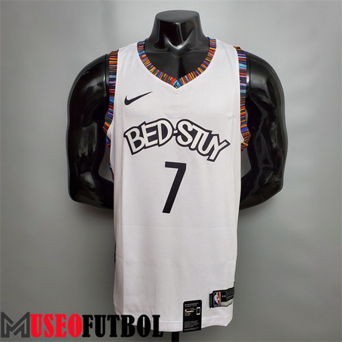 Camiseta Rooklyn Nets (Durant #7) Blanco City Version