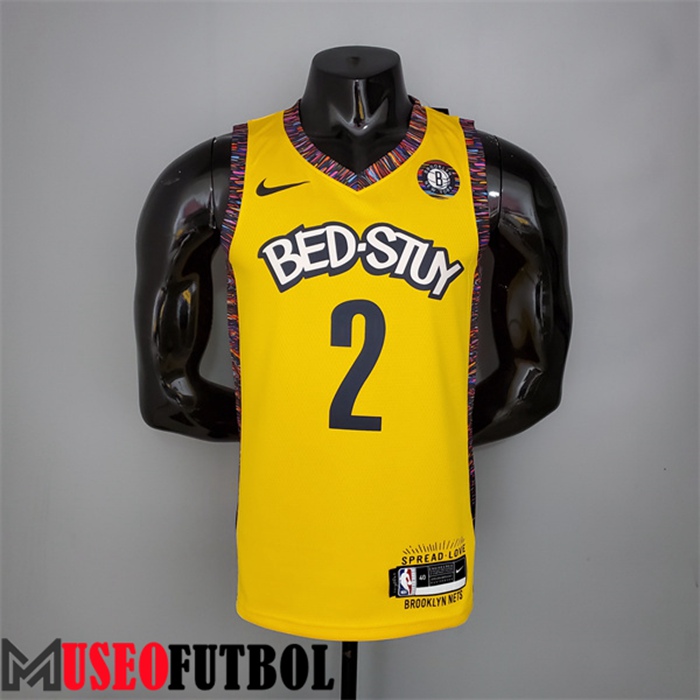 Camiseta Rooklyn Nets (Griffin #2) Amarillo Edición Conmemorativa