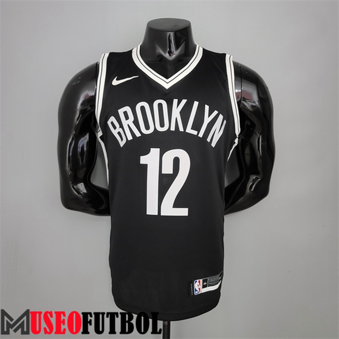 Camiseta Rooklyn Nets (Harris #12) Negro