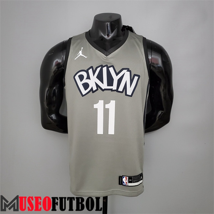 Camiseta Rooklyn Nets (Irving #11) Gris City Edition