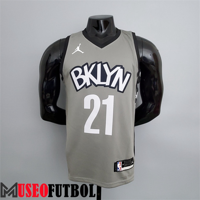 Camiseta Rooklyn Nets (Aldridge #21) Gris