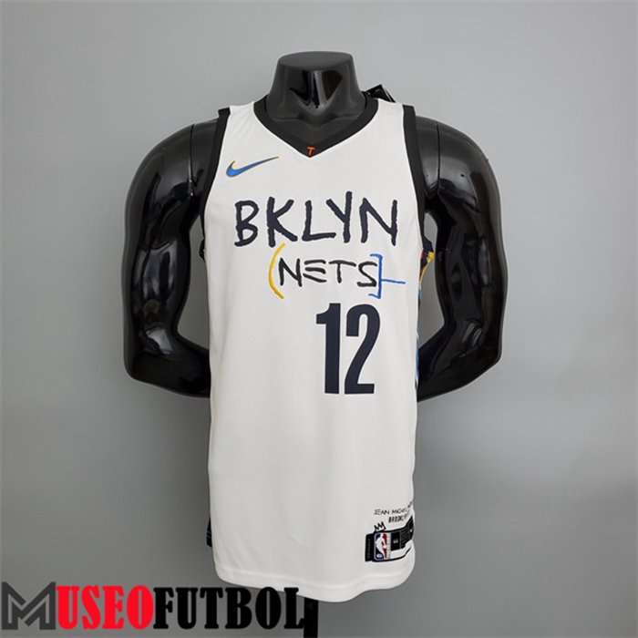 Camiseta Rooklyn Nets (Harris #12) Blanco Graffiti