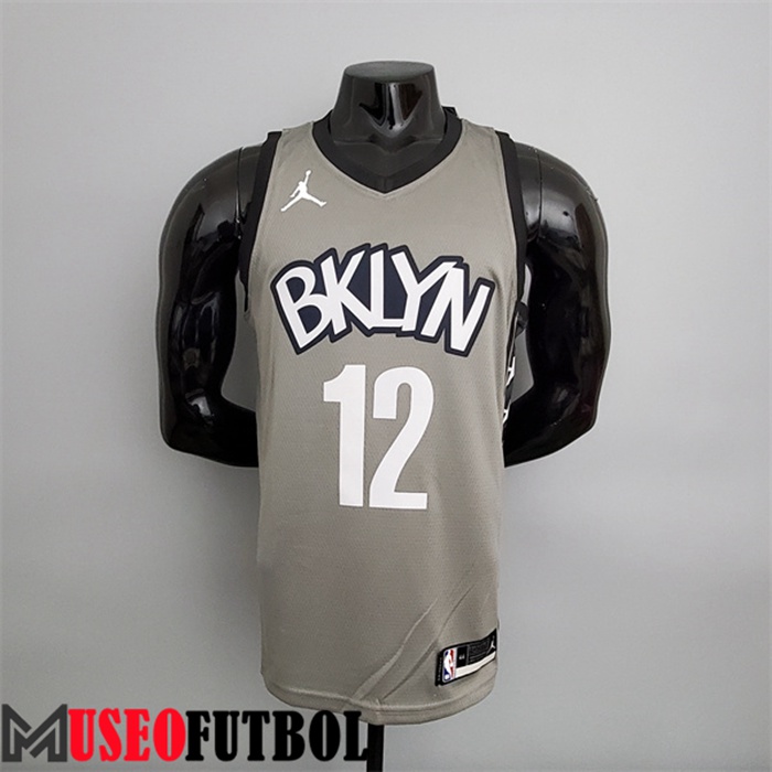 Camiseta Rooklyn Nets (Harris #12) Gris