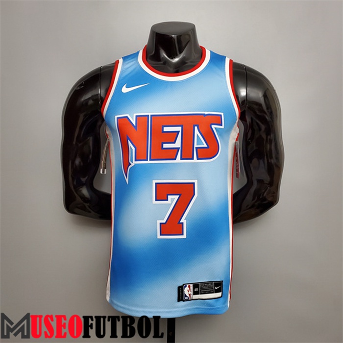 Camiseta Rooklyn Nets (Durant #7) Azul Retro Limited Edition