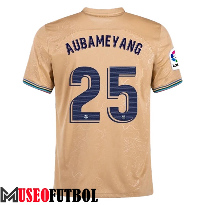 Camiseta FC Barcelona (AUBAMEYANG #25) 2022/23 Segunda