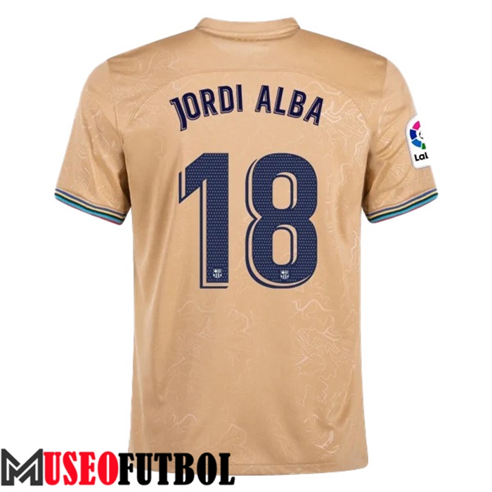 Camiseta FC Barcelona (JORDI ALBA #18) 2022/23 Segunda