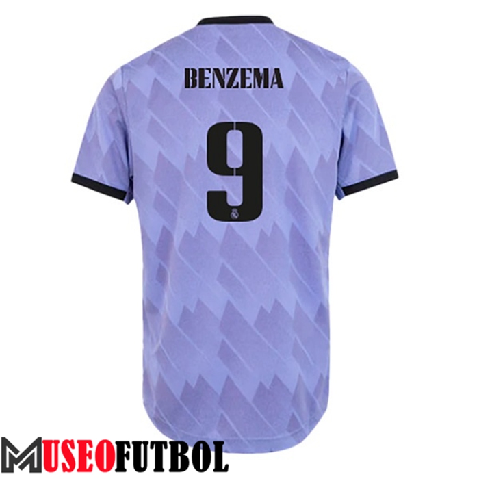 Camiseta Real Madrid (BENZEMA #9) 2022/23 Segunda