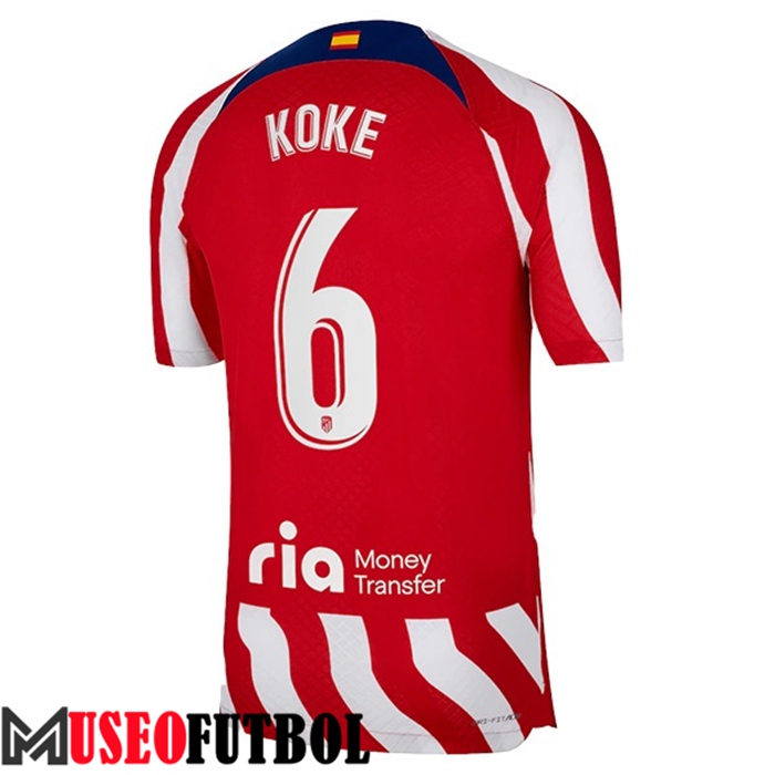 Camiseta Atletico Madrid (KOKE #6) 2022/23 Primera