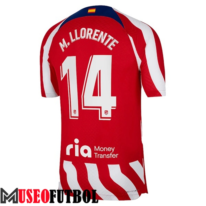 Camiseta Atletico Madrid (M. LLORENTE #14) 2022/23 Primera