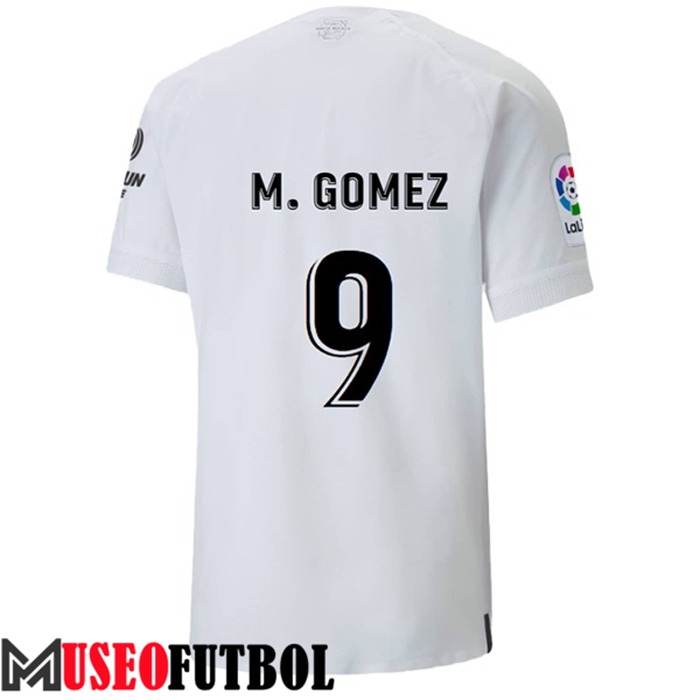 Camiseta Valencia (M. GÓMEZ #9) 2022/23 Primera