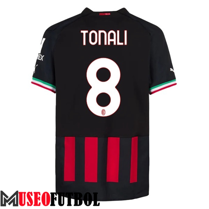 Camiseta AC Milan (TONALI #8) 2022/23 Primera