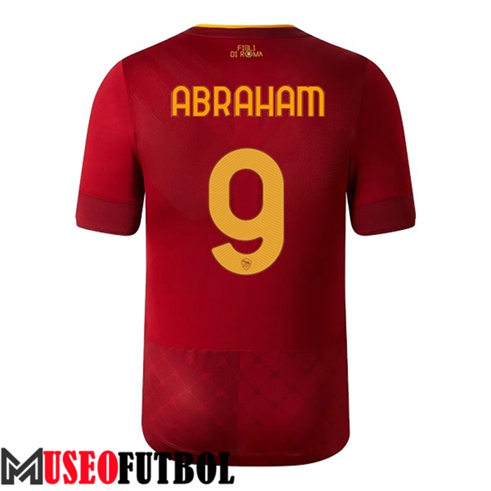 Camiseta AS Roma (ABRAHAM #9) 2022/23 Primera