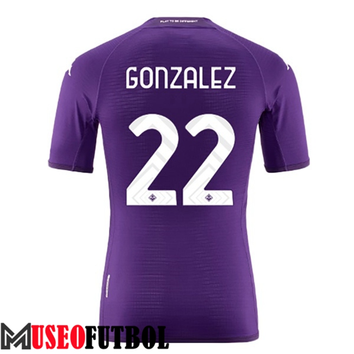 Camiseta ACF Fiorentina (GONZALEZ #22) 2022/23 Primera