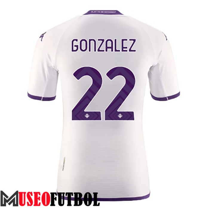 Camiseta ACF Fiorentina (GONZALEZ #22) 2022/23 Segunda