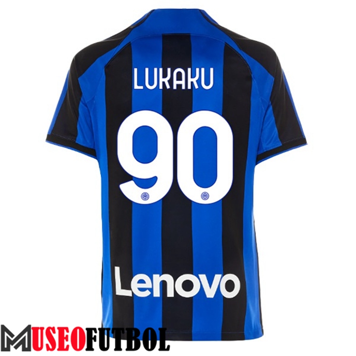 Camiseta Inter Milan (LUKAKU #90) 2022/23 Primera