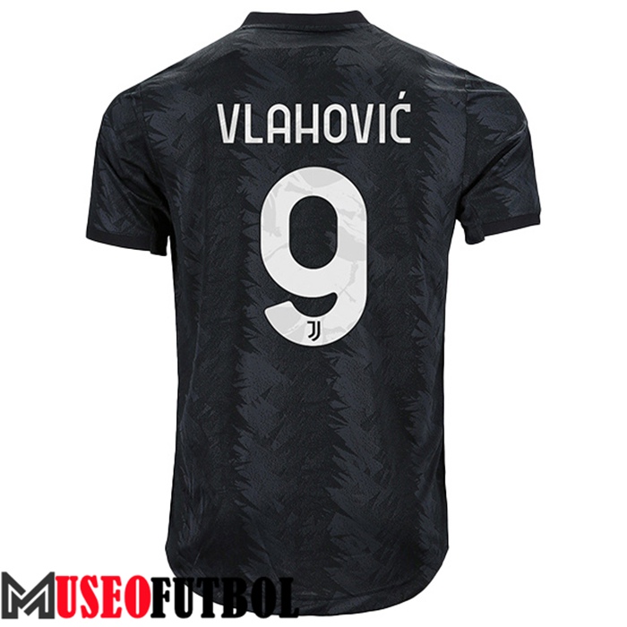 Camiseta Juventus (VLAHOVIĆ #9) 2022/23 Segunda